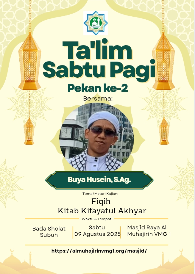 Taklim Sabtu Pagi pekan ke 2, 9 Agustus 2025