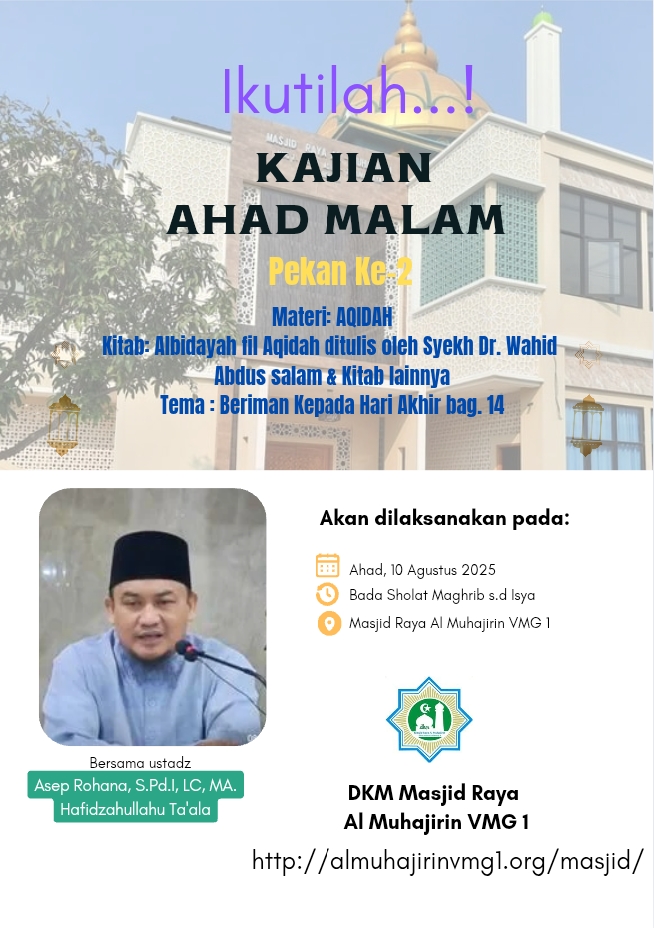 Taklim Ahad Bada Maghrib 10 Agustus 2025